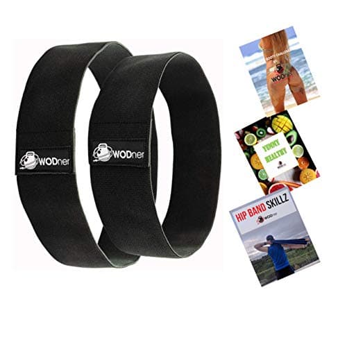 WODner Premium Hip Bands | Fabric Resistance Bands | 30 Day Program and Workout ebooks and Videos Sent via email