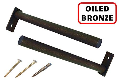 All American DIY Floating Shelf Brackets OILED BRONZE (Floating / Blind / Top Mount / Universal Use)