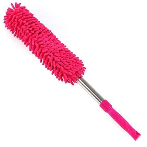Nuestra Household Cleaning Tools Microfibre Scalable Chenille Telescopic Extendable Rod Duster Mop Dusting Brush Car (Random Colour)