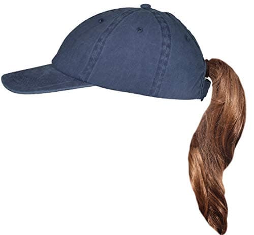 Beurlike Ponytail Baseball Cap High Bun Ponycap Adjustable Mesh Trucker Hats