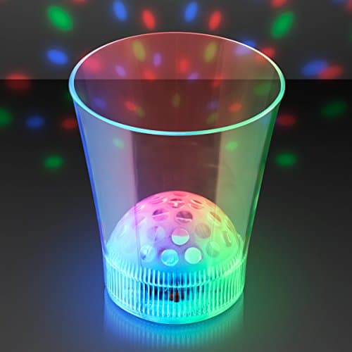 Disco Ball Light Projecting LED Cup (Set of 6)