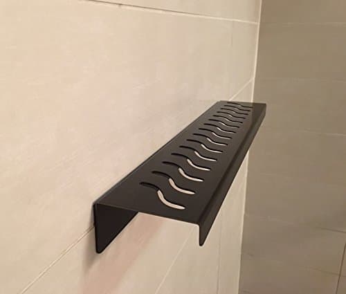 Royal Stainless Steel Shelf Rectangular by Serene Steam (Ocean Wave) Wall Mount Shower shelf for Bathroom hardware included (12, Oil Rubbed Bronze)