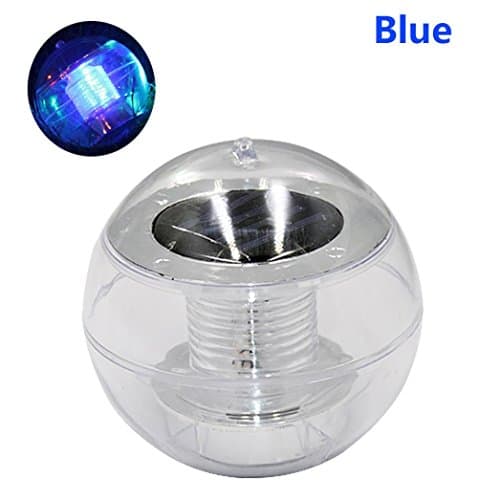 BaDou NEW Solar Powered Retro Bulb String Yard Night Outdoor Path Light Lamp Light for Garden Outdoor Fairy Summer Lamp (Blue)
