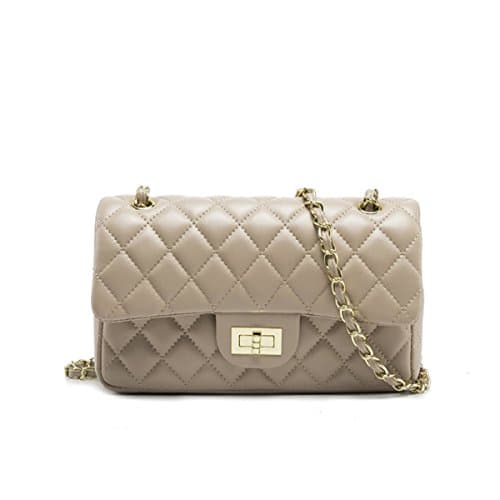 Women's Chain Quilted PU Leather Shoulder Bag