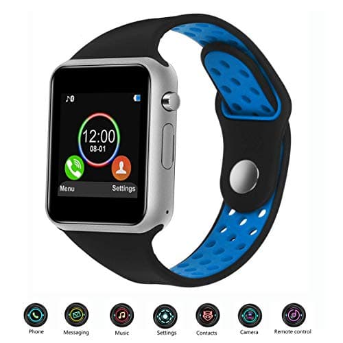 JACSSO Smart Watch, Touch Screen Smartwatch with Camera Android Smart Watches with SIM TF Card Slot Smart Wrist Watch Compatible Android Phones Samsung iOS iPhone Men Women