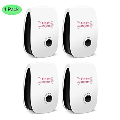 4 pack Ultrasonic Pest Repeller-Electronic Pest Control Plug In-SAFE for Children and Pets
