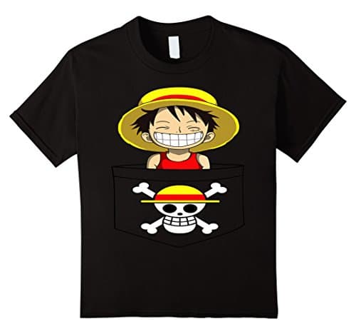 Kids Luffy - One Piece Tshirt 10 Black