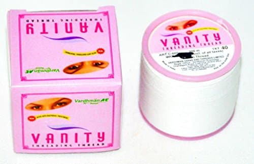 vardhaman Art Indo 1 Spool Vanity Eyebrow Cotton Threading Threads Antiseptic Facial Hair Remover