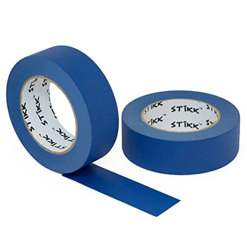 2 Pack 1.5" x 60 yd STIKK Blue Painters Tape 14 Day Clean Release Trim Edge Finishing Masking Tape (1.44 IN 36MM)