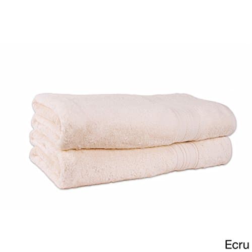 Regal Textiles Ecru Classique 38x68-inch Oversized Bathsheet (set of 2) Ecru