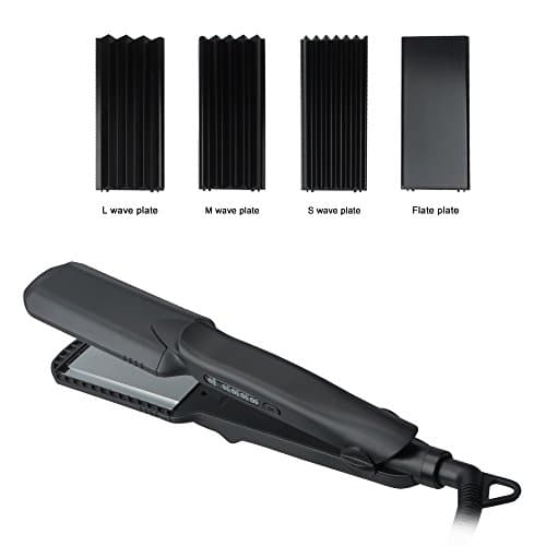 Flat Iron, McDou 4 in 1 Titanium Hair Styling Tools Professional Fast Straight Wave Curl Tools Set