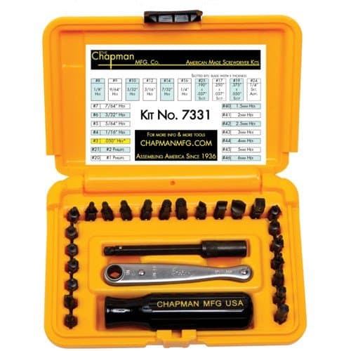 Chapman 7331 27-pc. Standard/Metric Ratchet Set -2 pack