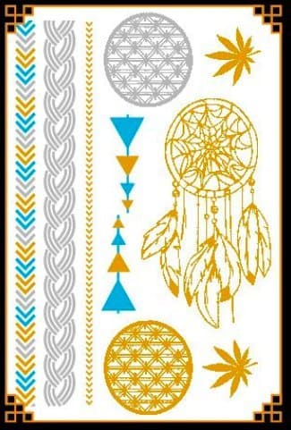 Metallic Temporary Tattoo Multi Pack