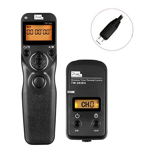 WINOTAR PIXEL TW-283/S2 LCD Wireless Shutter Release Timer Remote Control for Sony A7 A7 II A7R A7R II HX300
