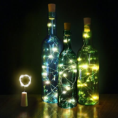 Innozon Wine Bottle Light Cork Lights 4.26ft/1.3m 15 LEDs Copper Wire Starry String Light for Bottle DIY and Party, Christmas, Halloween, Décor, Xmas Gift, 3 Pack, Warm White