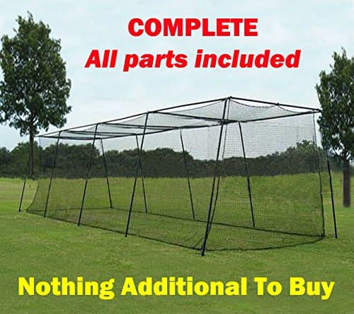 Batting Cage 3. 12'h x 14'w x 70' Complete Frame & Netting