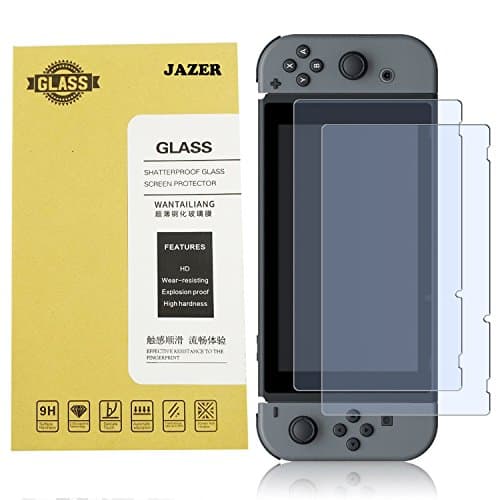 Jazer Tempered Glass Screen Protector for Nintendo Switch 2017 - 9H Hardness (2-Pack)
