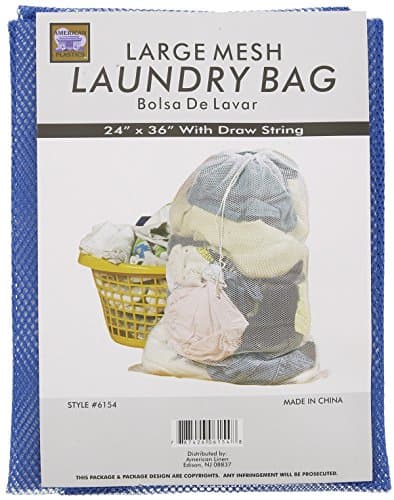 Large Mesh Laundry Bag - Draw String Washing Bag - 24 X 36