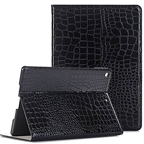 MeiLiio iPad Pro Case 12.9 Rugged/Book Style/Folio Flip Case/Screen Protector Hybrid PU Leather with Card Slots Case Cover for Apple iPad Pro 12.9 -Black