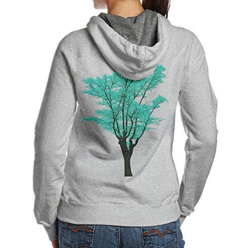 Dfg1g Dfgg Tree That Does Not Exist In Me Womens Long Sleeve Simple Style Hoodie Sweatshirt Jumper Hooded Pullover Small Ash