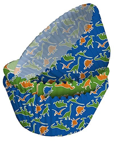 75 x Dinosaur Patterned Cupcake Cases