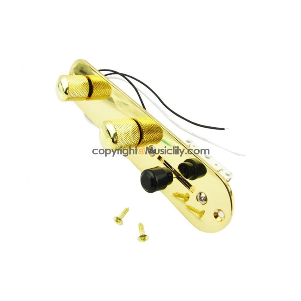 Gold Pre-Wired Loaded Switch Control Plate for Telecaster Fender Guitar