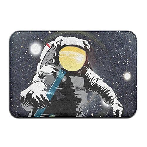 Astronaut Comfortable Eye-catching Pattern Rectangular Doormat Safety For Floor Scatter Cushions 23.6" X 15.7"