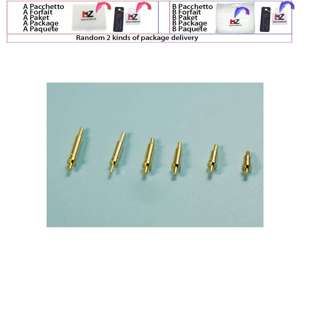 bzcemind 10pcs Spring Load Pogo Pin Connector Height 4.5 5 5.5 6 6.5 7 7.5 8 8.5 9 10 10.5 11 12 12.5 13 14 16.5 mm Through Hole Flange,PGTH1600