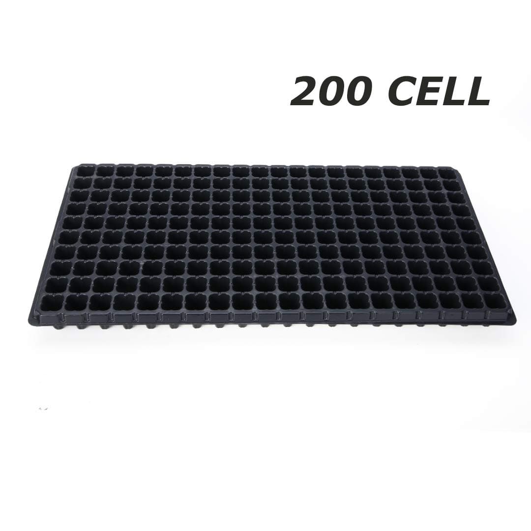 Wucom 10 Pack Seed Starter Trays, 72 128 200 Cells Seedling Trays Gardening Germination Tray for Seedling Germination Mini Propagator Plant Grow Kit Plug Greenhouse Starting Trays