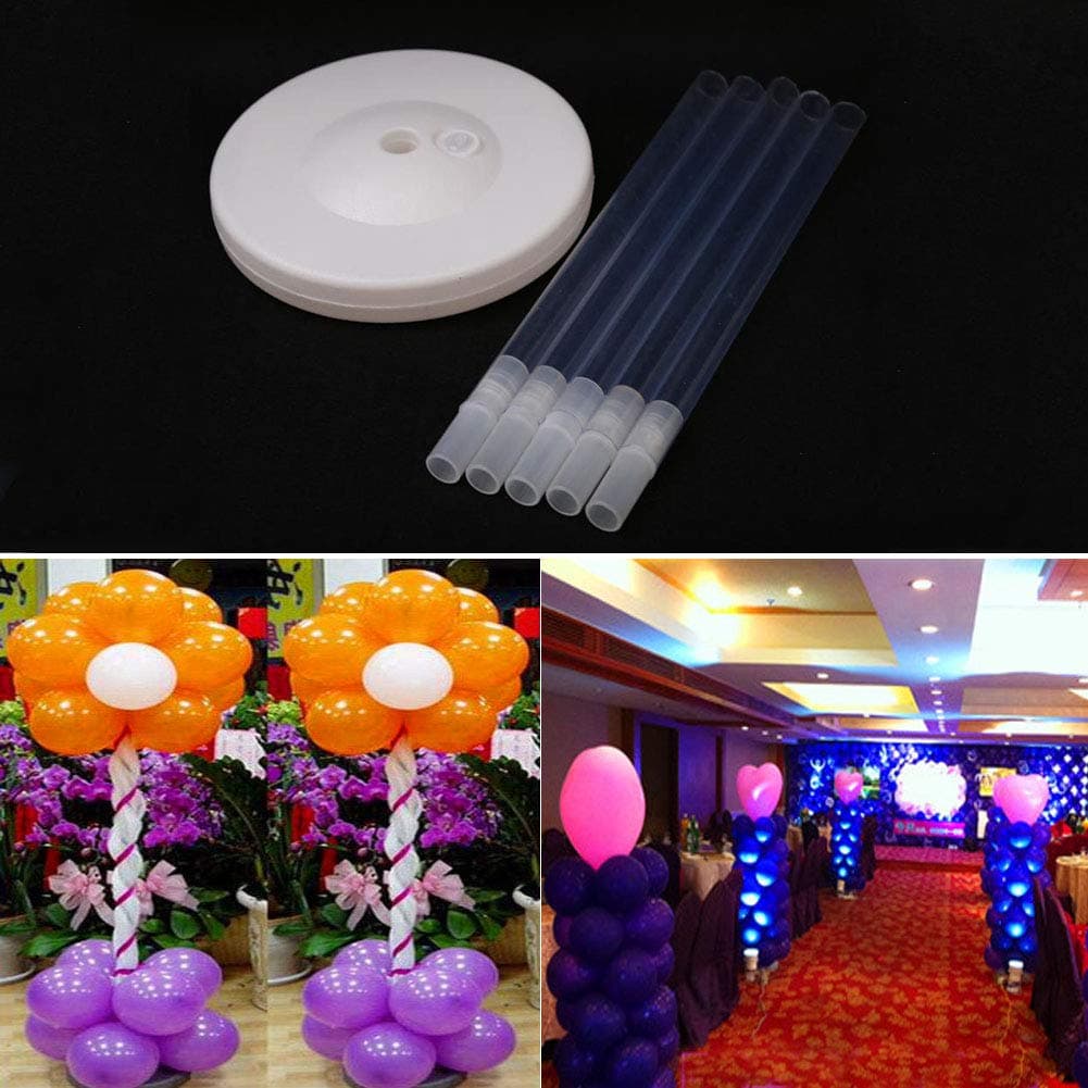 Balloon Column Base with 4 Sticks Plastic Poles Wedding Decorations Event Party Supplies