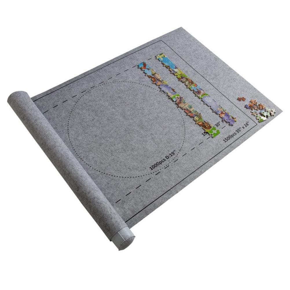 AGAWA Jigsaw Puzzle Roll Mat, Puzzle Storage Felt Mat, Roll Up Puzzle Mat Travel Puzzle Blanket,Puzzle Accessory Puzzle Table