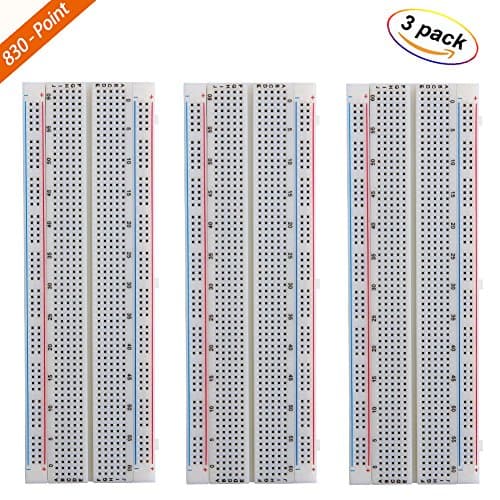 DingMai 3pcs MB-102 Breadboard 830 Point Solderless Prototype PCB Board Kit for Arduino Proto Shield Distribution Connecting Blocks