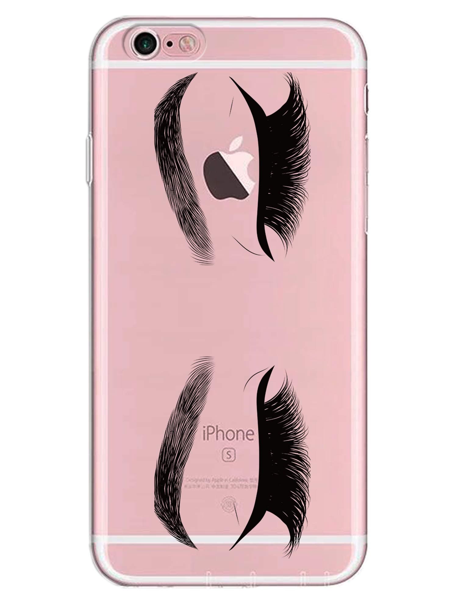 iPhone XR Case,Charming Eyes Eyelashes Clear Shock-Absorption Bumper Anti-Scratch TPU Soft Rubber Protective Cover Case for Apple iPhone XR