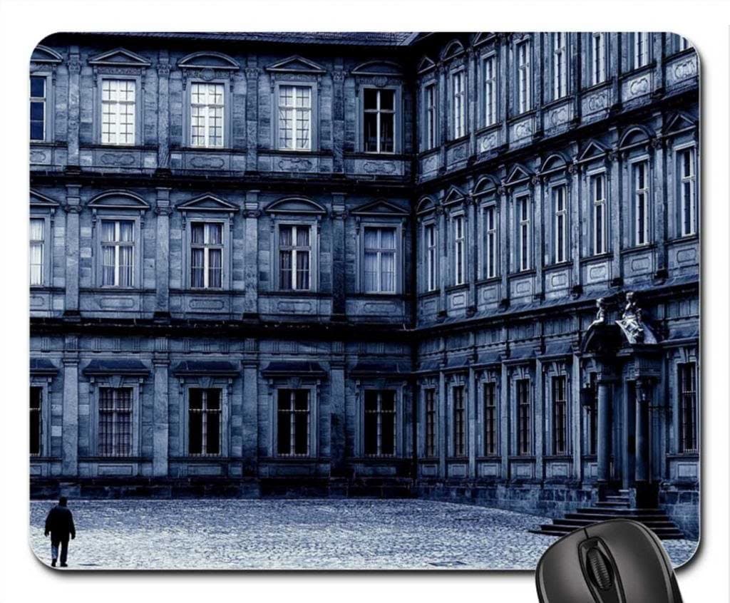 blue inner courtyard Mouse Pad, Mousepad (Houses Mouse Pad)