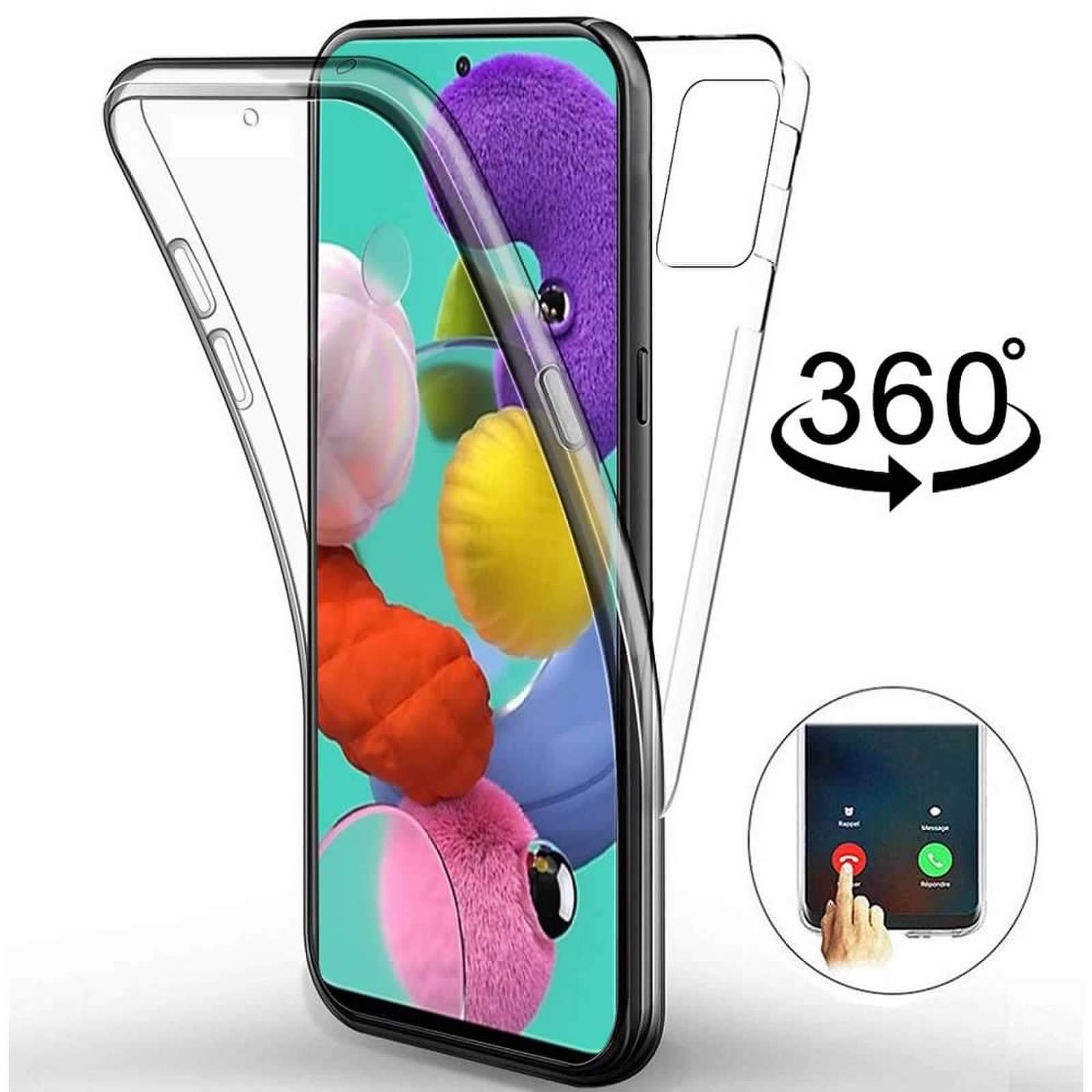Compatible for Samsung Galaxy A71 Case, Transparent Slim Shockproof 360°Front and Back Full Body Silicone Soft TPU PC Gel Protection Cover for Samsung Galaxy A71, Clear