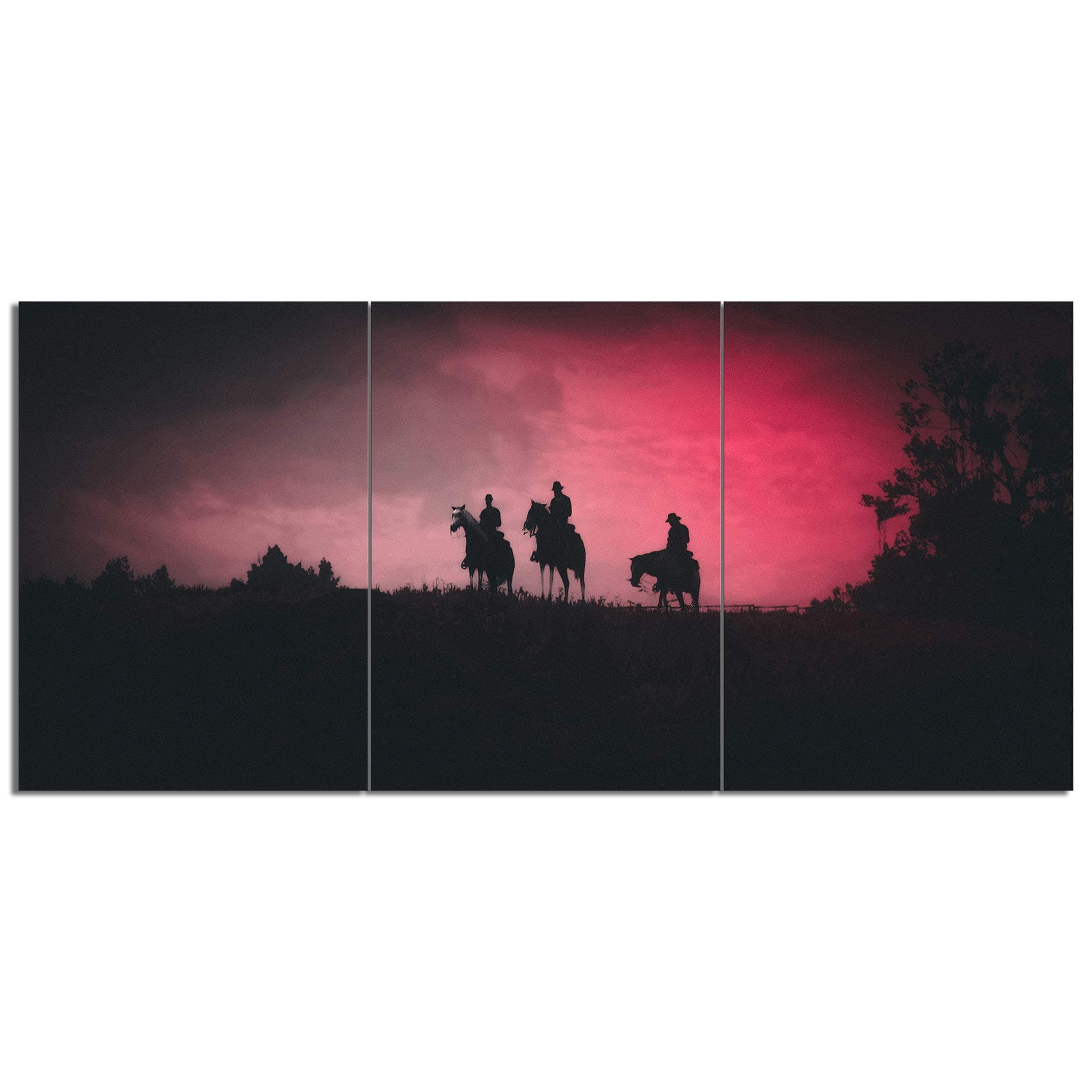Red Dead: Redemption 2 Canvas Posters Home Decor Wall Art Framework 5 Pieces Paintings for Living Room HD Prints Pictures D (M,No Framed)