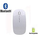 Bluetooth Mouse Wireless Mouse Mobile Mouse Optical Mouse Charging Mouse Applies for Notebook, PC, Laptop, Computer,Windows/Android Tablet (BT Mouse Bright White)