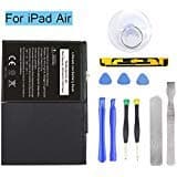 Ogodeal Battery Replacement Kit for iPad Air A1474,A1475,A1476, for iPad 5 (5th Generation) Battery with Full Set Repair Tools and Screen Adhesive 365 Days Warranty