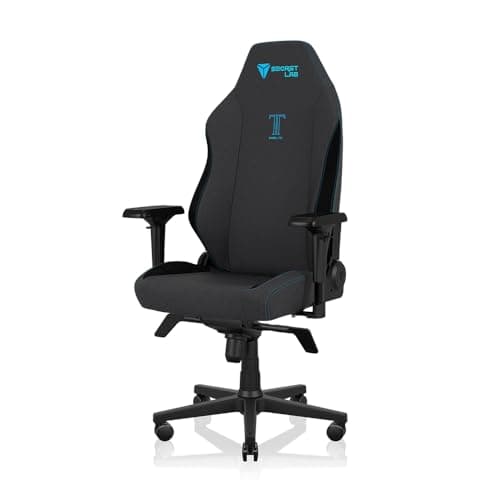 Secretlab Titan Evo Lite in Charcoal Blue SoftWeave Gaming Chair - Reclining - Ergonomic & Heavy Duty Computer Chair with 4D Armrests & Lumbar Support - Dark Grey & Blue