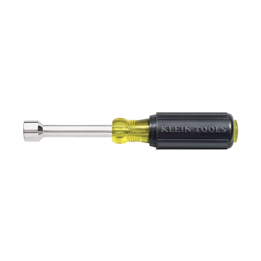 Klein Tools 630-5/16 Nut Driver, Made in USA, 5/16-Inch Tip Nut Driver with 3-Inch Hollow Shaft, Cushion Grip Handle