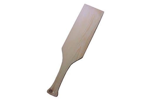 JCW Creations Solid Wood Paddle, Unfinished and Sanded Smooth, 23 3/4 Inch Length