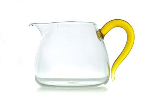 Small Glass Tea Serving Pitcher with Gold Handle (350ml - 11.8 OZ)