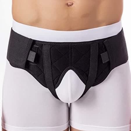TADDY, Inguinal Hernia Support Post-Surgery Hernia Pain Relief Truss Brace for Double Inguinal or Sports Hernia with 2 Removable Compression Pads & Adjustable Groin Straps - Medium Size