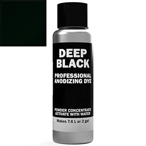 Professional Aluminum Anodizing Dyes | Black E-CRO | Light to Rich Black| Powder Concentrate Makes 7.6 liters or 2 Gallons