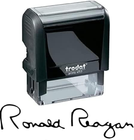 Personalized Self-Inking Signature Stamps - Custom Signature Stamp | Great for Documents and Other Official Paperwork | Provides Thousands of Impressions (Large)