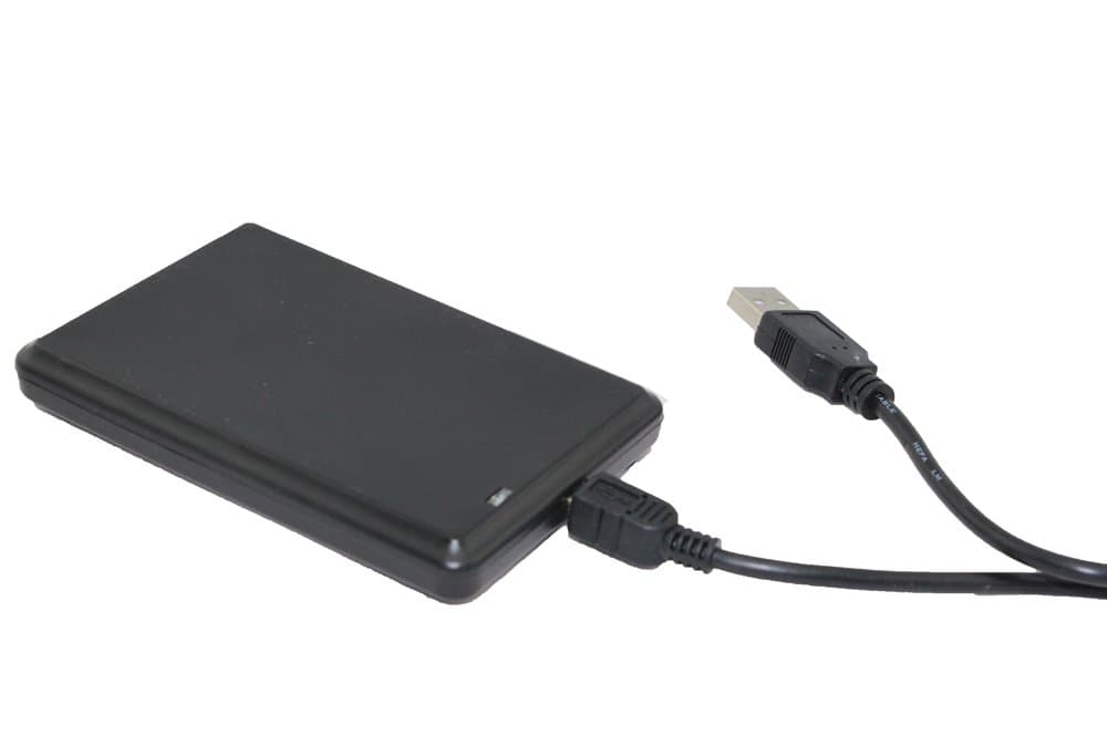 Chafon USB HF 13.56mhz Mifare IC Card Reader Support Windows 2000//NT /ME/XP/7/8, Linux, Vista,Android -Emulation Keyboard ,10dight Dec +Free 5 Pcs Mifare 1K IC Card (Black)