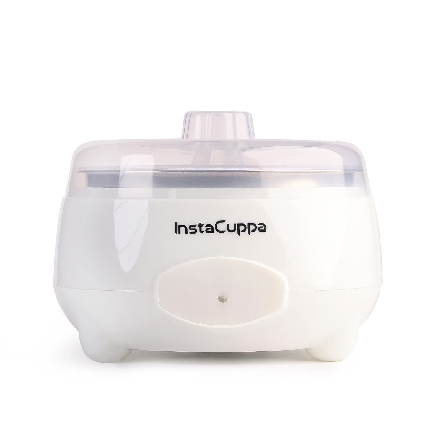InstaCuppa Automatic Probiotic-Rich Yogurt Maker with Auto Temperature Regulation, Easy To Operate Electric Curd Maker Machine for Home, Premium 304 Stainless Steel Inner Container, 1 Liter, White