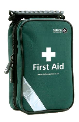 St John Ambulance Home First Aid Kit - Contains assorted Plasters & Dressings, Gloves, Bandages etc - For Home, Caravan, Office