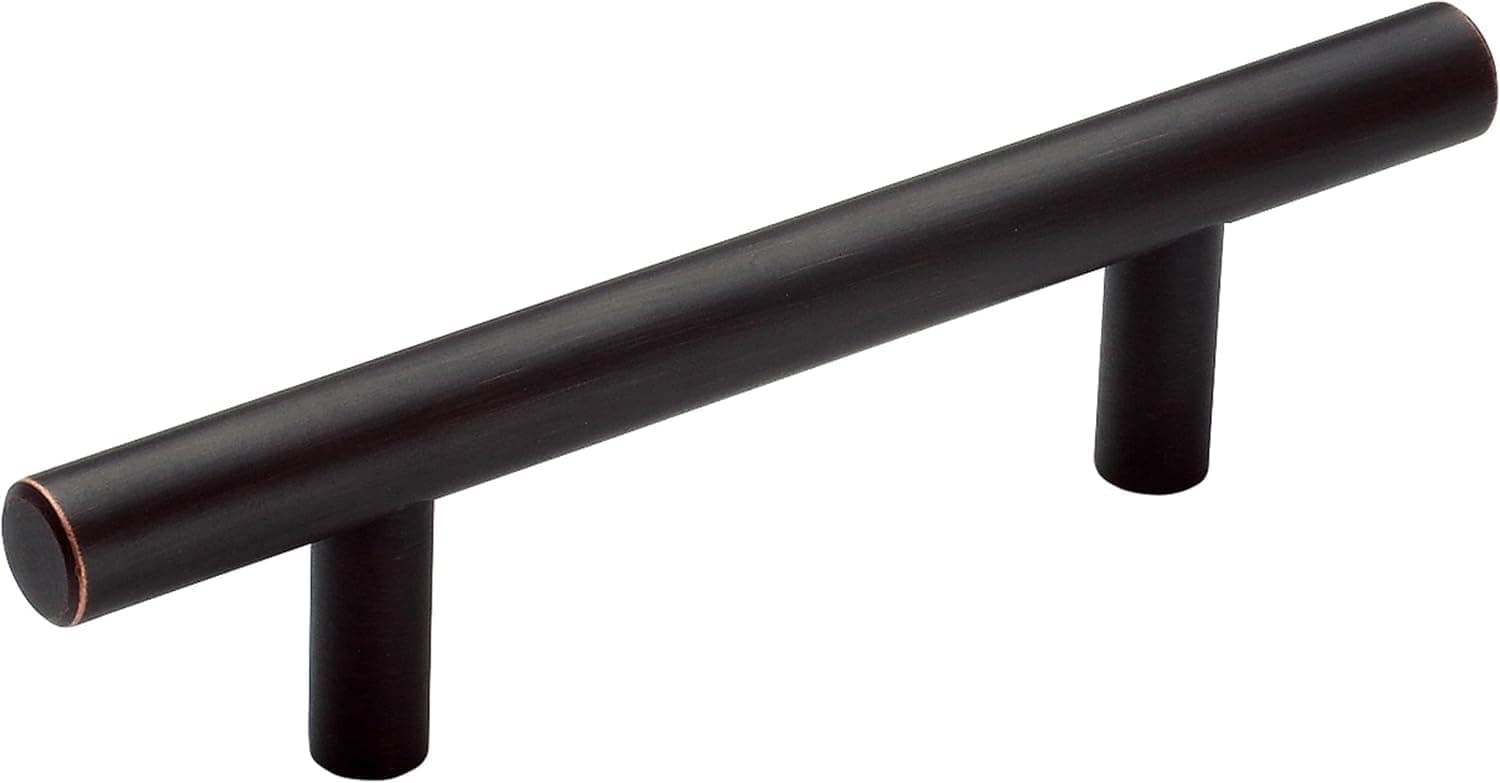 Amerock | Cabinet Pull | Oil Rubbed Bronze | 3 inch (76 mm) Center to Center | Bar Pulls | 10 Pack | Drawer Pull | Drawer Handle | Cabinet Hardware