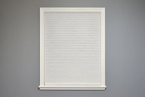 Redi Shade No Tools Easy Lift Select Trim-at-Home Cordless Cellular Light Filtering Fabric Shade White, 36" W x 64" L, (Fits windows 19 in - 36 in)